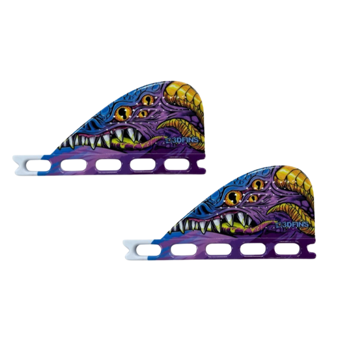 3DFINS MOONRAKERR ヒョウ柄フィン 3枚 1セット 3DFINS MOONRAKERR ヒョウ柄フィン 3枚 1セット 3DFINS