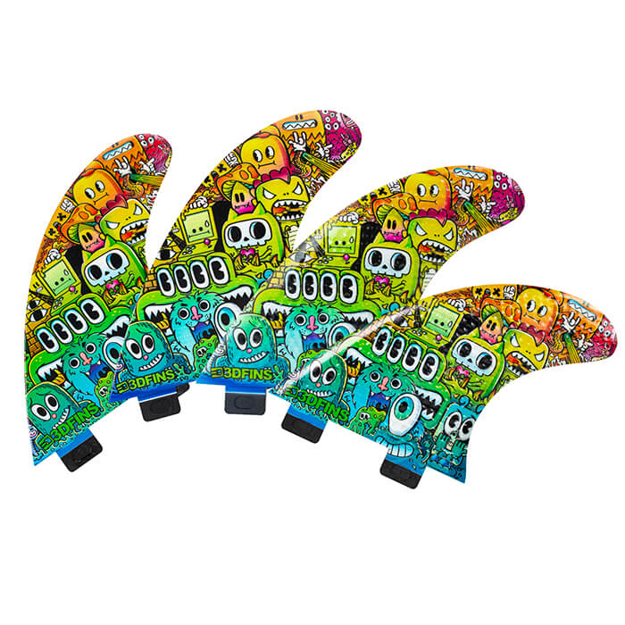 3DFINS クアッドフィン ケース付き 3DFINS クアッドフィン ケース付き Surf Fins Quad Collection
