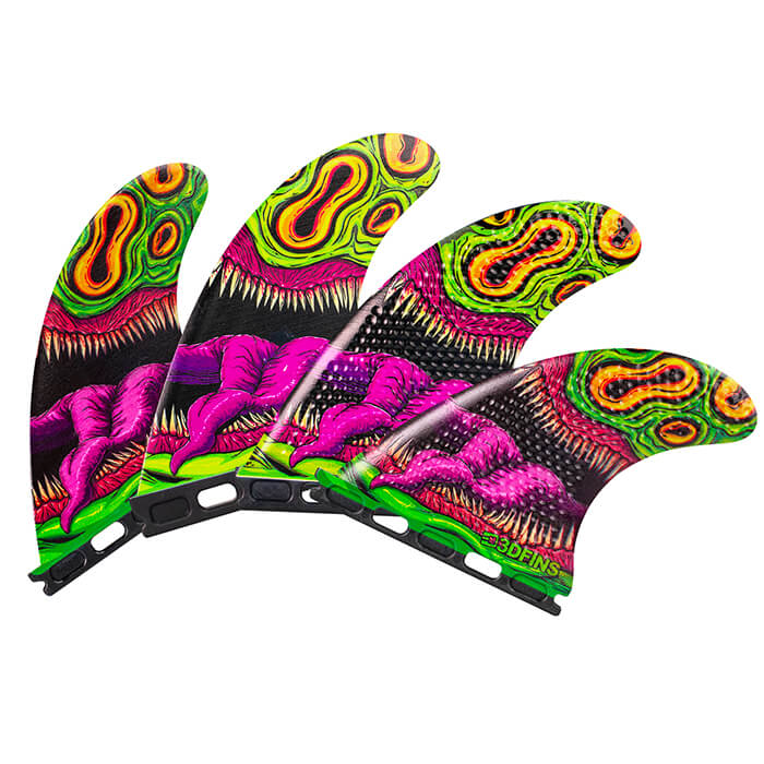 3DFINS クアッドフィン ケース付き Surf Fins Quad Collection | 3DFINS®