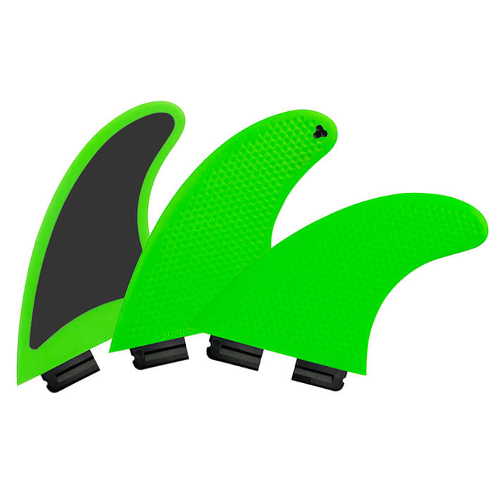 GOHARD | SOFT Thruster Fins Neon Green | 3DFINS® GOHARD | SOFT Thruster Fins Neon Green | 3DFINS®